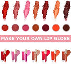 TSVATE Lip Gloss Making Kit, Lip Gloss Kit, Diy Lipgloss Set, Fun Make Your Own Lipgloss Kids Lip Gloss for Girls, Women, Moisturizing Lip Gloss Base, Jojoba Oil, Tubes, Gift for Her