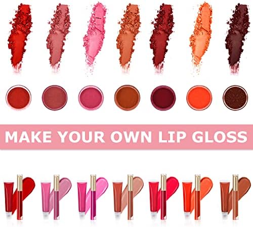 TSVATE Lip Gloss Making Kit, Lip Gloss Kit, Diy Lipgloss Set, Fun Make Your Own Lipgloss Kids Lip Gloss for Girls, Women, Moisturizing Lip Gloss Base, Jojoba Oil, Tubes, Gift for Her