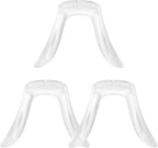 Healifty Nose Pads for Glasses 3-Pack One-Piece Transparent Silicone Nose Bridge Cushions with Screw Insert Anti-Slip Replacement for Kids and Adults Eyeglasses 0.98 X 0.86 X 0.27 Inches