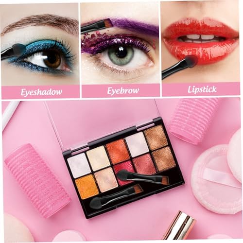 Lurrose Double Sided Eye Shadow Sponge Applicator Eye Brow Make Up Brush Portable Makeup Tool 20pcs (Black)