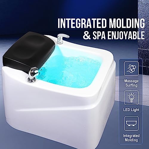Acrylic Massage Footbath，Foot Massager，Feet Soaking Tub，with Pedicure Foot Rest，Stress Relief for Fatigue and Tired Feet，Best Foot Soak Basin Tub for Pedicure & Foot Massage 。