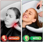 Premium 2 Piece Gel Cushion Set for head Portable Shampoo Bowl Neck Rest Sink Hair Washing Basin Waterproof Support Pillow for Tub Salon Lavacabezas European Chair
