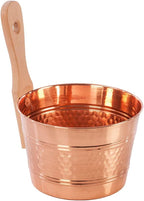 Infusion Bucket Made of Copper with Wooden Handle