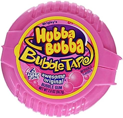 WRIGLEYS Hubba Bubba Bubble Tape, Awesome Original, 2 oz (Pack of 3)