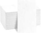 Goodluck 100-Pack White 3-Ply Disposable Guest Napkins, 13 x 16 Inch Large Paper Hand Towels for Bathroom, Soft & Absorbent Dinner Napkins for Party, Wedding, New Year, Wedding, Birthday Party
