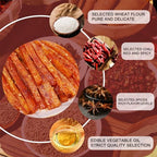latiao Hot & Spicy 5 Pack 19.4oz,gluten strips,Chinese spicy snacks -Picy and savory,辣条