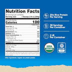 Nutricost Organic Rice Protein Powder (2 LB) - Gluten-Free, Non-GMO (from Brown Rice)