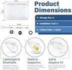 9-Pairs Glasses Nose Pad,Screw-In Soft Silicone Air Chamber Eyeglass Nose Pads,Glasses Repair Kit With Screws & Screwdriver,Anti-Slip,Easy Install,For Glasses & Sunglasses (3pairs Each 13mm.14mm.15mm)