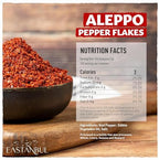 Eastanbul Aleppo Pepper, 5.3oz, Aleppo Pepper Flakes, Ground from Turkey, Pul Biber for Mediterranean & Middle Eastern Dishes, Crushed Turkish Red Biber Flakes, Delicious Chili, Vegan, Gluten Free