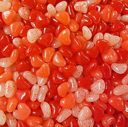 Valentine's Day Jelly Hearts Jelly Beans, 13 oz Releasable Bags Approx 130 count Heart Shaped Candy Jellies, Red, White & Pink Heart Candies, Great Gift or Basket Filler