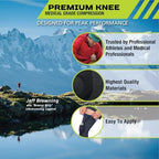 Pro-Tec Athletics Premium Knee Brace, Medical Grade Compression, Breathable Fabric, Patella and Ligament Support, and Enhanced Overall Knee Joint Stability