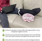 EDWERD Foot Cast Sock Cover for Ankle Toe, Warm Plaster Stocking Protective Accessories for Wounds & Burns, 1 Pcs
