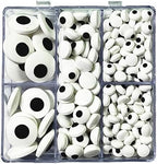 Sarah's Candy Factory Candy Eyes Eyeballs, Jumbo Medium MIni Mix (2.75 Oz) in Box for Cake, Cupcake Toppers, Cookie Decorations Edible Sugar Icing Kosher