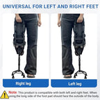 Hands Free Knee Crutch, Knee Crutch Mobility Support for Injury, Disability, Elderly. Replaces Crutches for Adults. Universal for Both Left and Right feet.