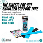 Kinesio Tape - Pre-Cut Shoulder Support - Optimized Athletic Tape Strips