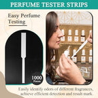 1000 Pcs Perfume Tester Strips - Perfume Blotter Essential Oils Paper Test Strips -Premium Fragrance Tester Strips for Scent Evaluation - Fragrance Strips for Aromatherapy & Spice Oils (White)