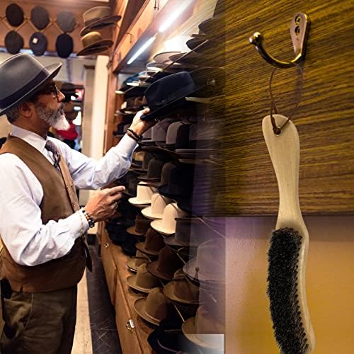 3-Piece Felt Hat Cleaning Kit - Horse Hair & Wood Brushes, Travel Brush, for Cowboy & Baseball Hats
