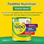 Nestlé NIDO Kinder Toddler Milk Beverage Powder Mix, 2 + Years, 23 Servings per Container, 138 Total Servings, 6x800g (4,800g)