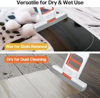 Mini Foldable Desktop Mop – Portable Versatile Wet & Dry Cleaning Sponge Mop for Home & Car – Ideal for Kitchen, Bathroom, Glass, Dining Table & More (Squeeze Handle+2 Sponge Head )