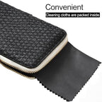 Cockatoo Portable Glasses Case, Drop-Resistant Eyewear Storage Pouch, Slim Soft Case for Sunglasses, with Cleaning Cloth