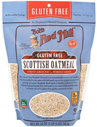 Bob's Red Mill Gluten Free Scottish Oatmeal, 20-ounce (Pack of 4)