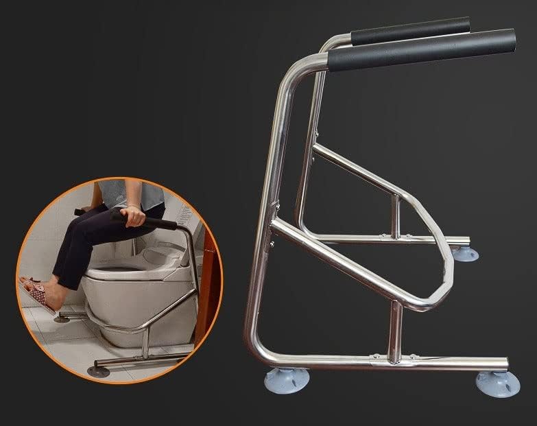 Toilet Surround Frame, Non-Slip Stainless Steel Toilet Safety Frame, Bathroom Toilet Seat Aids, for Elderly, Disabled, or Handicapped