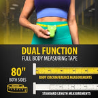 Perfect Body Tape Measure - 80 Inch Automatic Telescopic Tape Measure - Retractable Measuring Tape for Body: Waist, Hip, Bust, Arms, and More (Black - 80 inch)