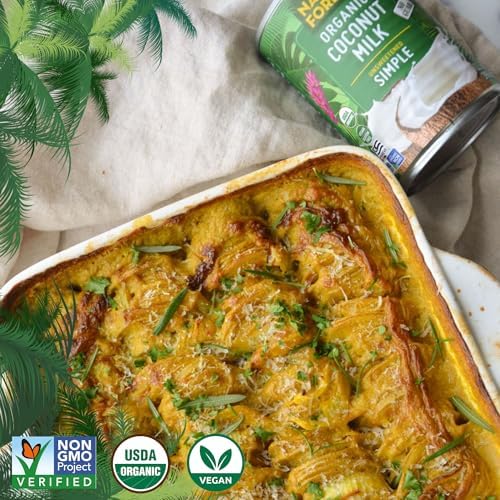 Native Forest Organic Unsweetened Coconut Milk - Canned Coconut Milk, No Guar Gum, Non-GMO Project Verified, USDA Organic - Simple, 13.5 Fl Oz (Pack of 12)
