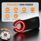 Rechargeable Vein Finder, Vein Finder for iv Access for Universal Skin Compatibility, Suitable for Nurses,Clinics & Home Use Vein Locator Device-Black