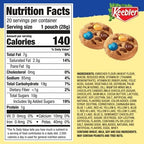 Keebler On-the-Go Rainbow Chips Deluxe Cookies | Individually Wrapped, Mini Chocolate Chip Keebler Cookies with Real M&M's | Rainbow Mini Cookies, Travel Snacks | 20 Cookie Bags, 20 oz Box