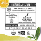 Numi Organic Yuzu Bancha Japanese Green Tea, 48 Green Tea Bags, Micro-Plastic Free