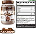 MuscleSport Lean Whey Revolution™ Protein Powder - Whey Protein Isolate - Low Calorie, Low Carb, Low Fat, Incredible Flavors - 25g protein per scoop - 2lb Chocolate Ice Cream
