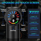 TOLOCO Massage Gun, Deep Tissue Back Massage for Athletes for Pain Relief, Percussion Massager with 10 Massages Heads & Silent Brushless Motor, Valentines Day Gifts for Him Her, Black