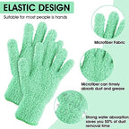 Molain Microfiber Dusting Gloves, Reusable Washable Cleaning Gloves Mittens for Plants House Cleaning Car Blinds Lamps…