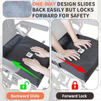 One Way Glide Cushion with Handles & Gel Wheelchair Seat Cushion Set – Anti-Slip Transfer Pad + Pressure Relief Gel Seat for Elderly, Patients, and Long Sitting Comfort