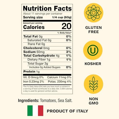 Cento Tomato Passata 24 Oz (Pack of 6) 100% Fresh Italian Sieved Tomato Puree for Homemade Pasta Sauce, Soup, Pizza, Meat, Salsa Recipes - Made in Italy - Non-GMO, Gluten-Free