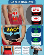 Ostomy Belt, Ostomy Bag Covers for Women, Discreet Colostomy Bags Cover for Men, Ileostomy Bag Covers Leak Proof, Adjustable Stealth Wrap Belt for Urostomy, Stoma & Colonoscopy Bag, L-XXL