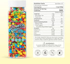 Edible Confetti Sprinkles, Rainbow Sprinkles for Cake Decorating, Round Sprinkles for Cupcakes, Cakes, Cookies, Cake Toppers, Ice Cream(120g/4.23oz)