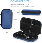 GLCON Portable Protection Hard EVA Case for External Battery, Cell Phone, GPS, Hard Drive, USB/Charging Cable, Small Carrying Bag Mesh Inner Pocket, Zipper Enclosure, Universal Travel Pouch Bag
