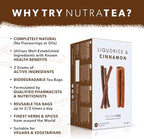 Nutra Tea - Liquorice & Cinnamon Tea | Licorice Tea | Cinnamon Tea - 60 Tea Bags - Herbal Tea - (3 Pack)