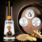 Kioke Reserve Ginger Soy Sauce | Small Batch Cedar Barrel Aged in Japan | All-Natural Non-GMO Shoyu with Fresh Ginger Flavor | Traditional Japanese Soy Sauce for Marinades, Sushi & Stir Fry (4 oz)