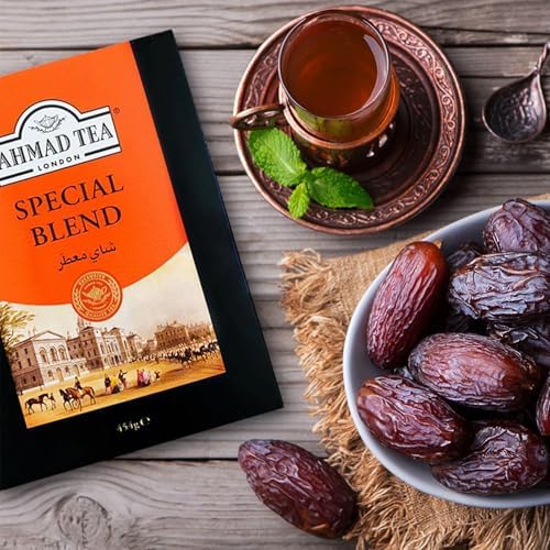 Ahmad Tea Black Tea, Special Blend Loose Leaf, Caddy 454g - Caffeinated & Sugar-Free