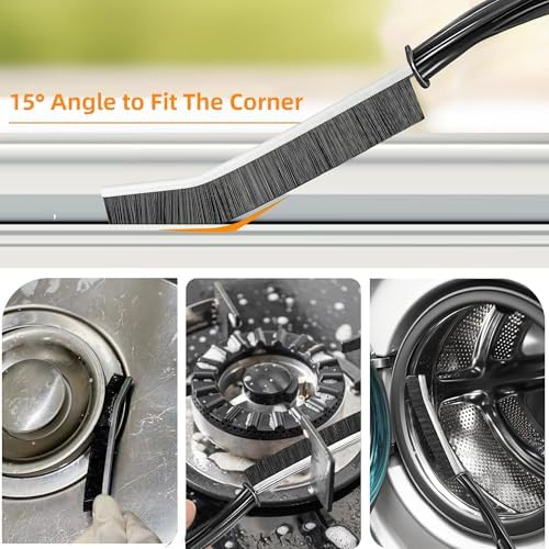 10Pcs Hard-bristled Crevice Cleaning Brush, Multifunctional Thin Gap Scrub Brush, Bathroom Cleaner Tools for Household Use, Kitchen, Window, Toilet, Grout, Faucets, Car