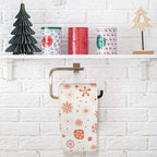 Christmas Toilet Paper Decorations, Red Snowflakes Pattern Toilet Paper Gifts, Holiday Gifts, Funny Tissue Napkins, Xmas Bath Decor Tissue Roll Supplies, Bathroom Decor Fun Party Favors Gift