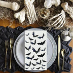 Horaldaily 100 Halloween Disposable Paper Decorative Guest Napkins, Crows Bats Hand Towel for Party Lunch Dinner Kitchen Bathroom