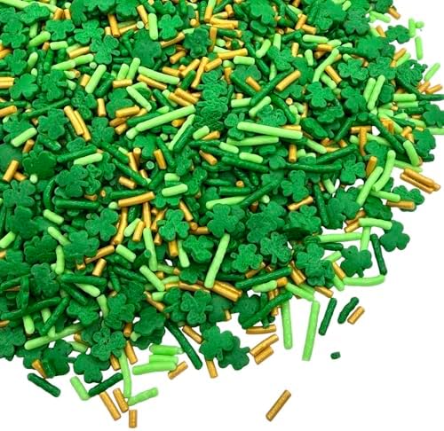 Manvscakes | 7.5 ounce Sweet luck sprinkles | St. Patrick’s day sprinkles | Green sprinkles | Edible sprinkles | Cale sprinkles | Cookie sprinkles