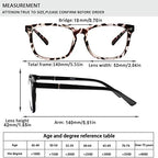 Henotin 4-Pack Blue Light Blocking Reading Glasses Women Men,Spring Hinge Computer Readers,Anti UV Ray Square Nerd Eyeglasses (4 pack Mix Color, 0.00, Diopters)
