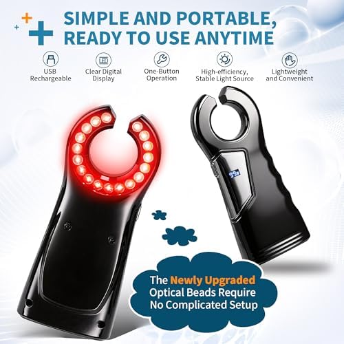 Vein Finder for Iv Access, Professional Handheld Vein Finder for All Skin Tones, Reliable Vascular Light Locator for Nursing Staff, Difficult IV Starts on Kids, Adults and Elderly - Black