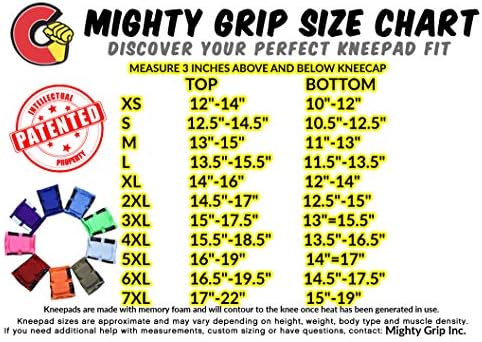 Mighty Grip Pole Dance Full Tacky Knee Climbing Pads (Small)