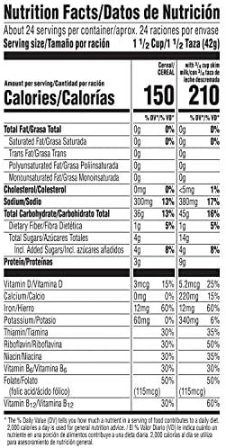 Kellogg's Corn Flakes Breakfast Cereal, 8 Vitamins and Minerals, Healthy Snacks, Original, 36oz Box (2 Bags)